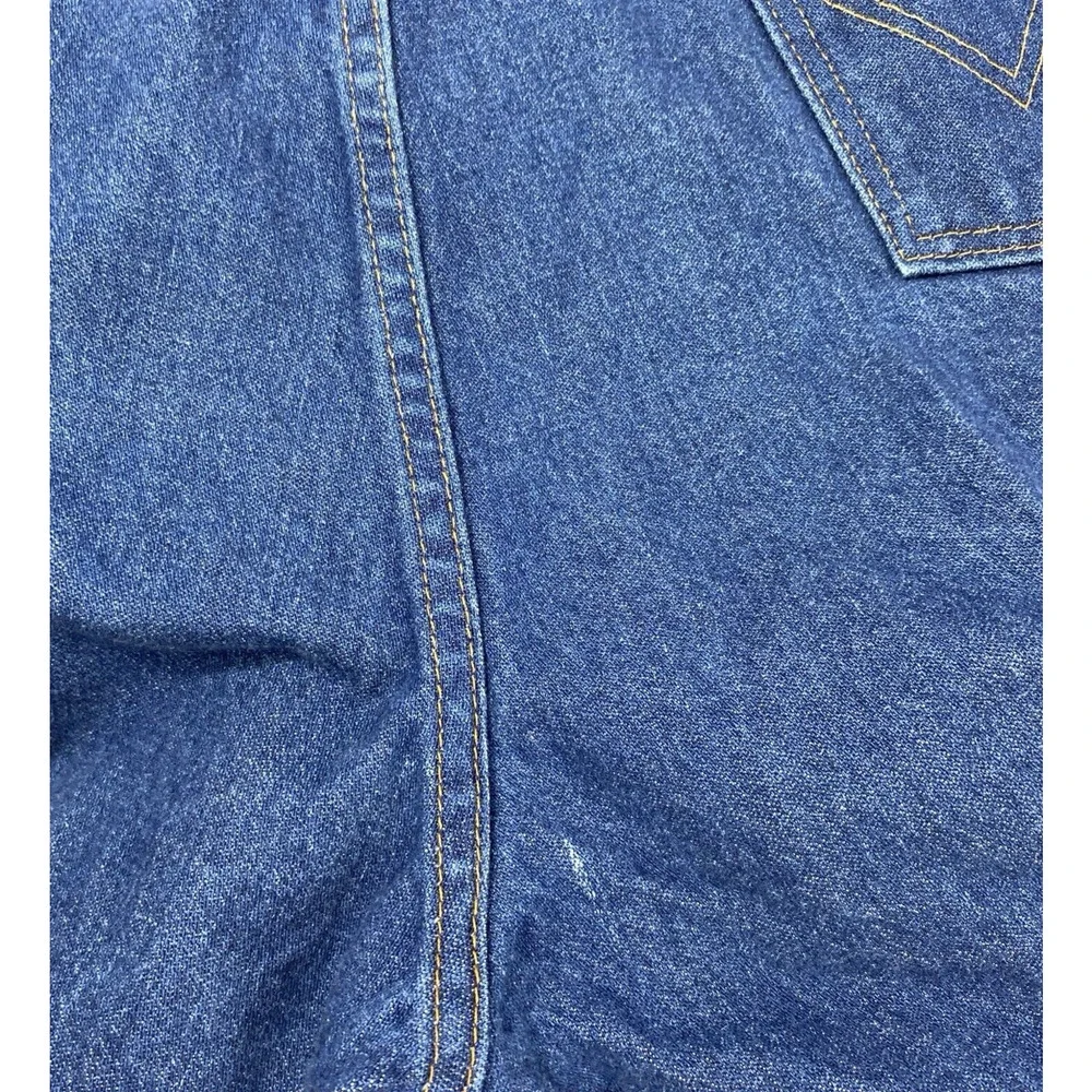 Wrangler Jeans Mens 38 x 31.5 Slim Fit Dark Wash Denim 36MWZ Cowboy Casual - Picture 6 of 11